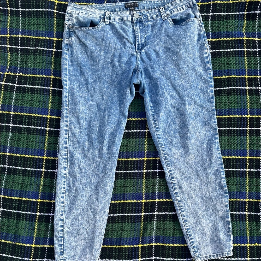Forever 21 Light Blue Boot Cut Jeans